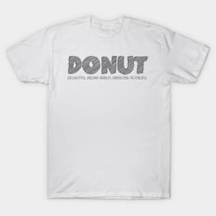 DONUT (Delightful Oblong Nibbles Underlying Tastebuds) T-Shirt